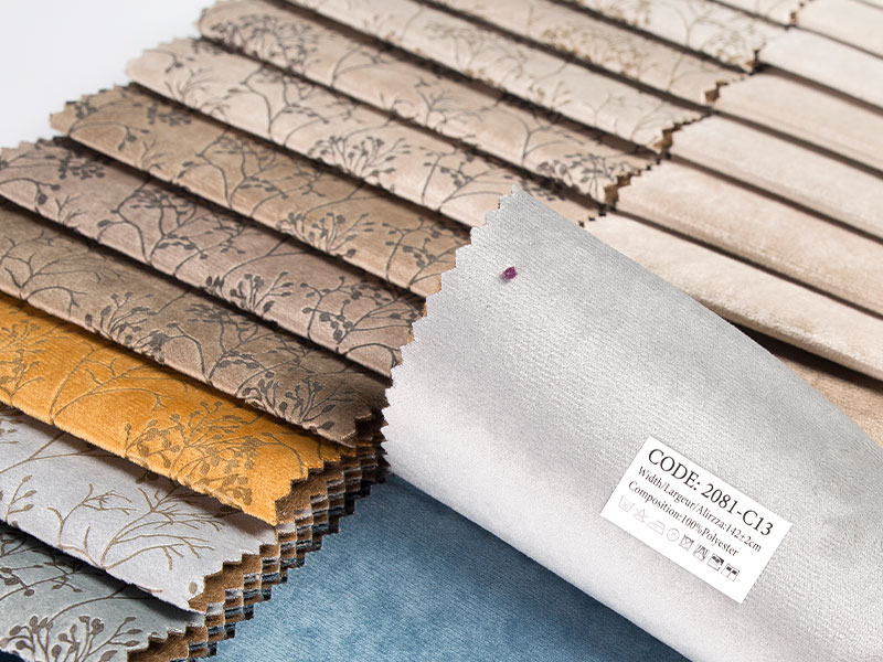 クッション用のベルベットブロンズ生地