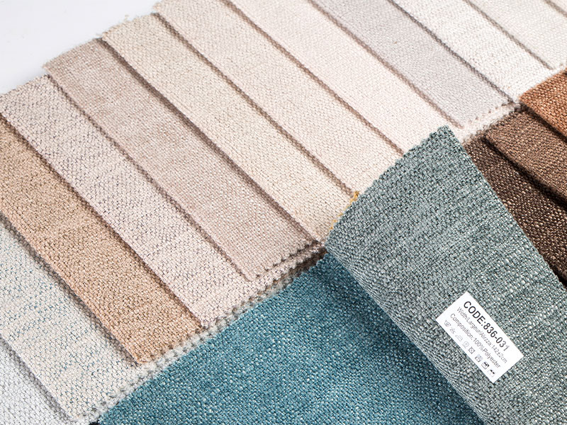 ソファーカバーとスロー用の柔らかくて豪華なプレーンシェニール生地